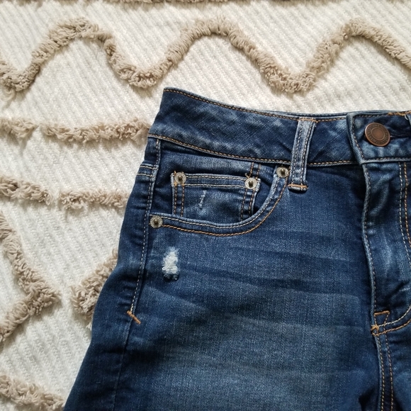 American Eagle Super Stretch Distressed Jean Shorts - Picture 3 of 11